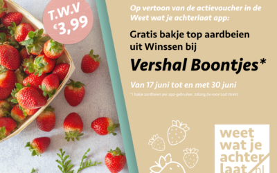 Gratis bakje aardbeien bij Vershal Boontjes!